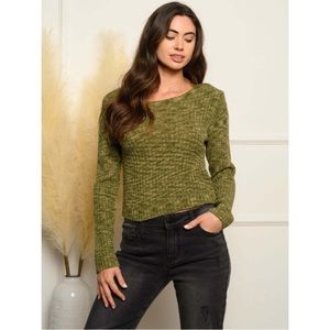 Sexy Army Green Sweater